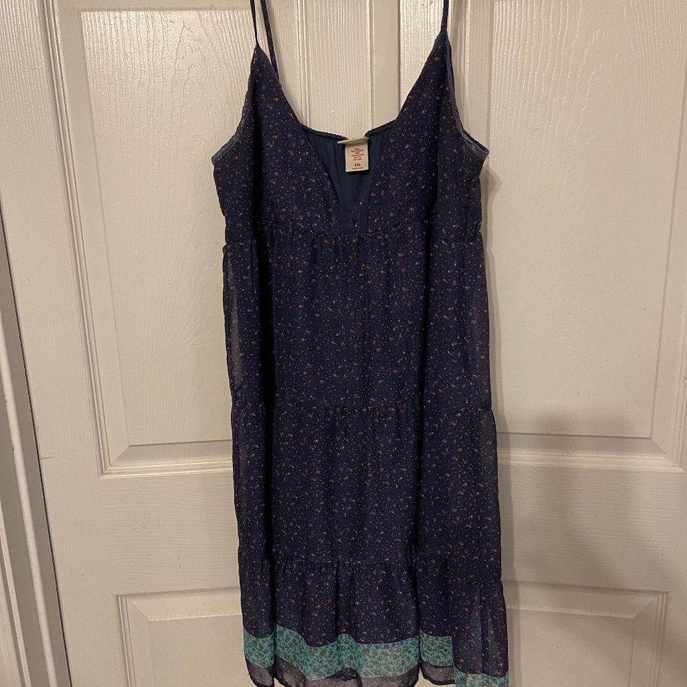 Mossimo blue plus size XXL blue floral dress